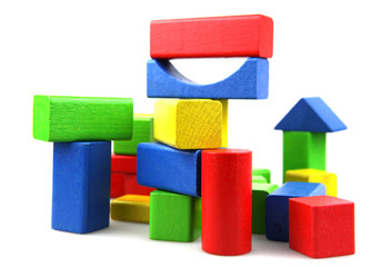 Wooden building blocks