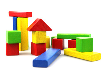 Wooden building blocks