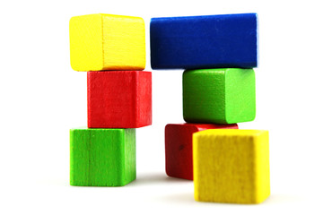 Wooden building blocks