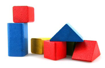 Wooden building blocks