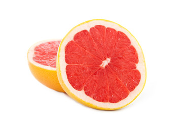 Fototapeta na wymiar sliced grapefruit