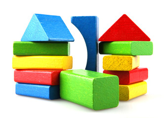 Wooden building blocks