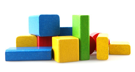 Wooden building blocks