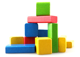 Wooden building blocks
