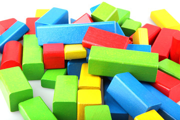 Wooden building blocks