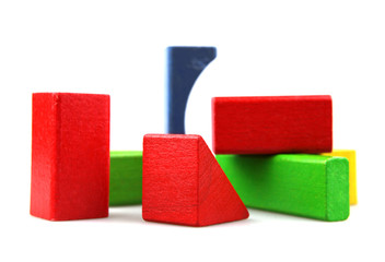 Wooden building blocks