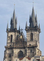 Fototapeta na wymiar Tyn Cathedral in Prague