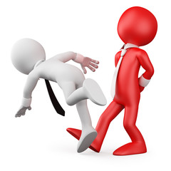 Boss making the trip up to a employee