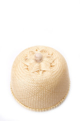 Thai traditional food cover made from rattan round shape.