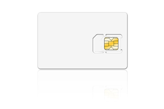 Simkarte mit Microsim