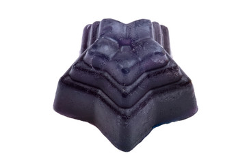 Handmade dark Soap macro