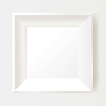 White photo frame.