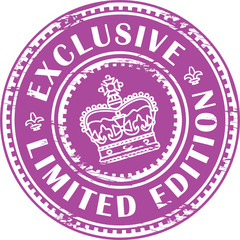 Stamp with the word Limited Edition - Exclusive