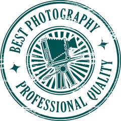 Stamp with the text professional photography inside