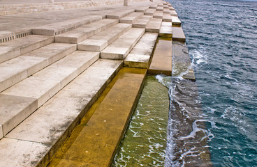 Fototapeta premium Zadar sea organs - powered by the sea stream