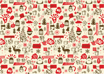 vector, christmas repetive pattern