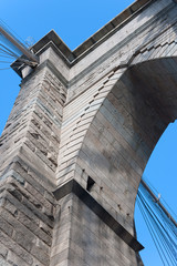 Fototapeta premium Nośność mostu Brooklyn Bridge w Nowym Jorku