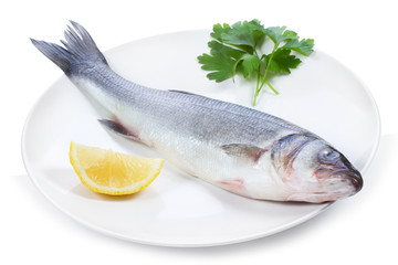 sea bass with lemon with lemon