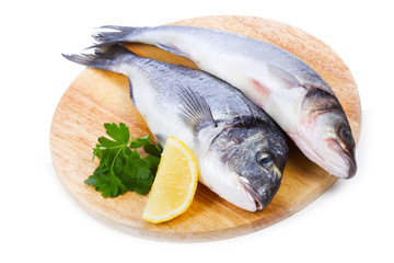 sea bass with lemon and parsley