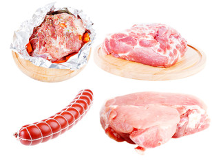 Meat and meat products. A set for design