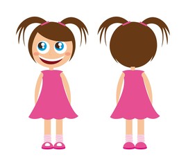 cute girl vector