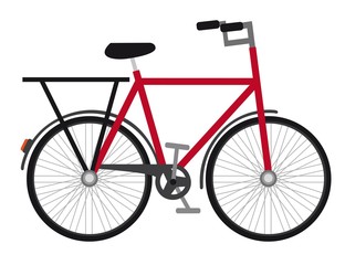 red bicycle