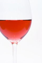 glass of red wine detail