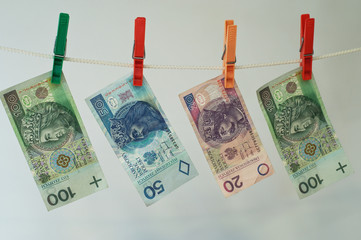 Banknoty po praniu