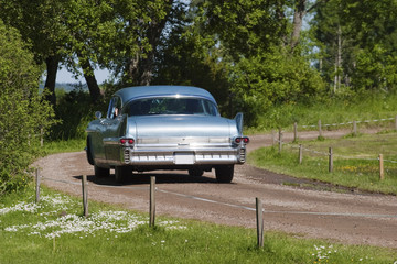 Old american classic car
