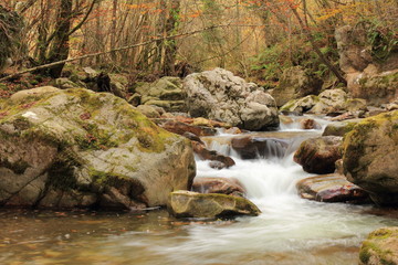 Ruta del Alba o Foces del Llaímo. Río Alba.