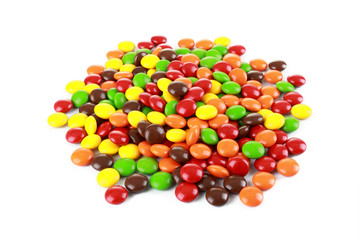 a pile of colourfull candies