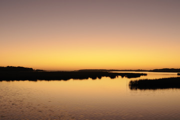Salt Marsh at Sunset