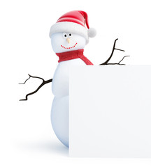 snowmen santa hat