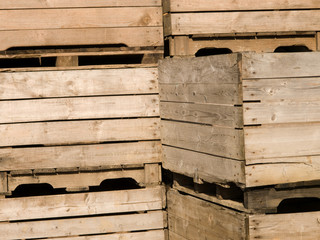 Wooden bins