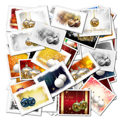 Collage con ilustraciones de Navidad