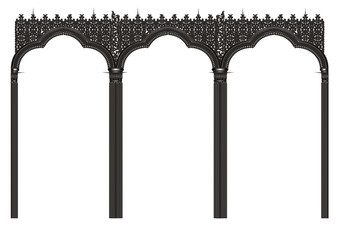 Ancient doorway  in architecture palace