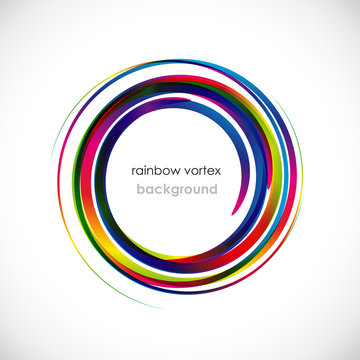 Rainbow Vortex Background # Vector
