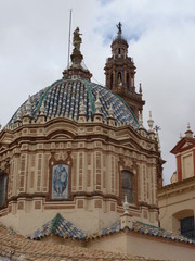 Fototapeta na wymiar cupola della cattedrale di Carmona, Spagna