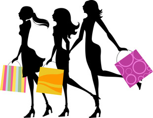Three fashion girls