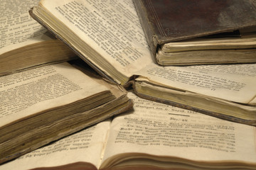 Obraz premium stack of historic books