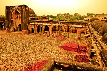 Keuken spatwand met foto Rovine moschea di Begumpur, New Delhi © lamio