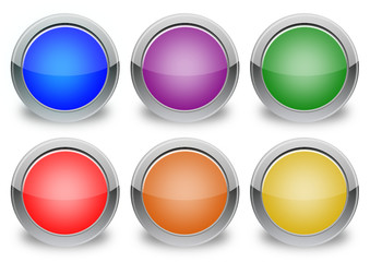 Set pulsanti vuoti 6 colori diversi