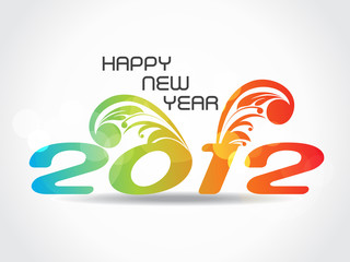 happy new year 2012 background
