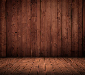 vintage wooden interior.
