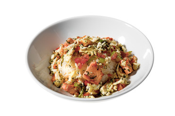 rice fish and vegetable