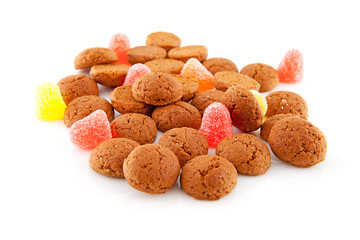 Typical dutch sweets: pepernoten (ginger nuts) for Sinterklaas;