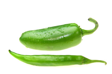 Jalapeno and green thai pepper