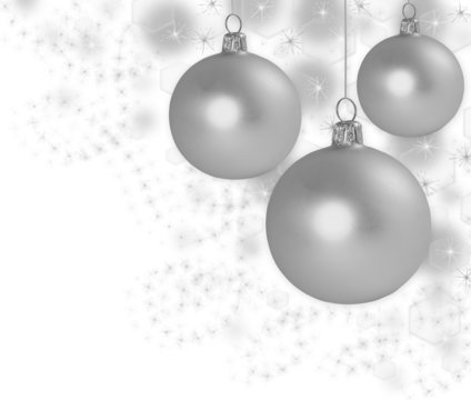 Abstract Christmas background with balls