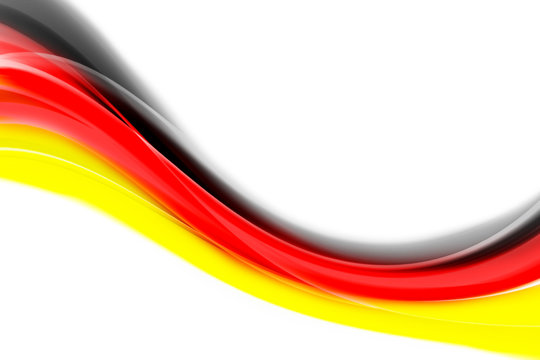 Fantastic German colored wave design for sport events with space for text