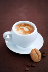 Cookie and cup of coffee